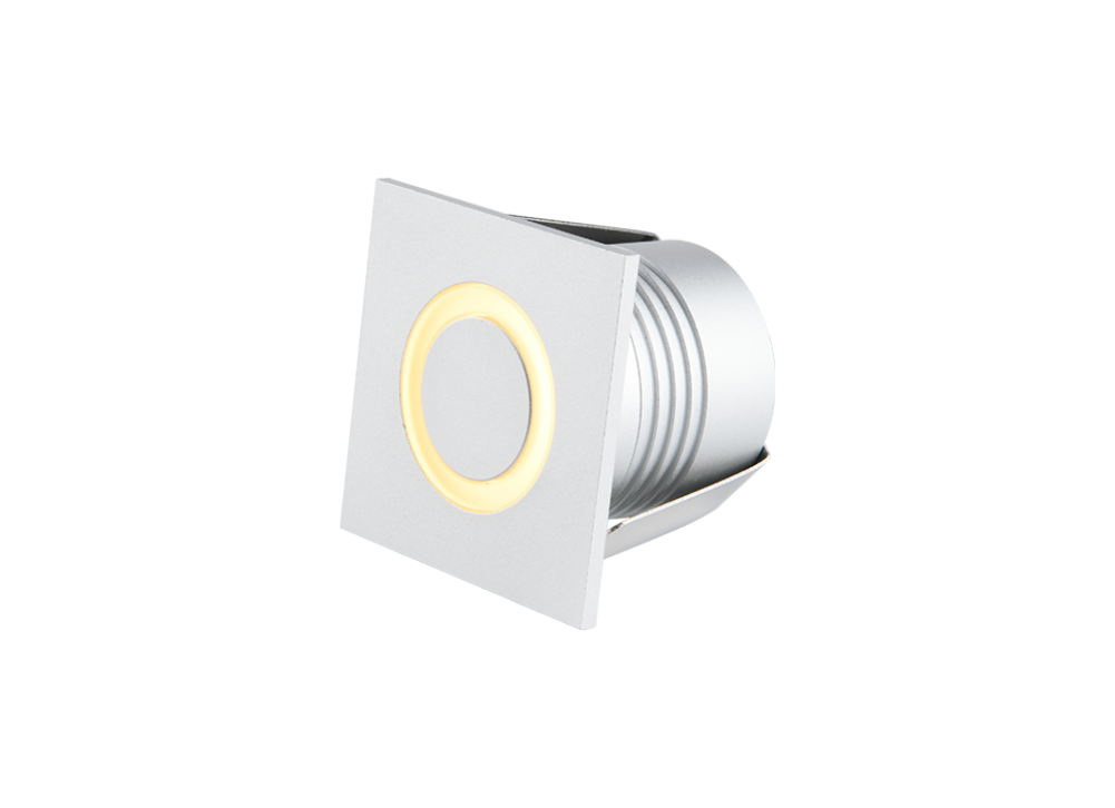 1W Step lights with square surface and IP67
