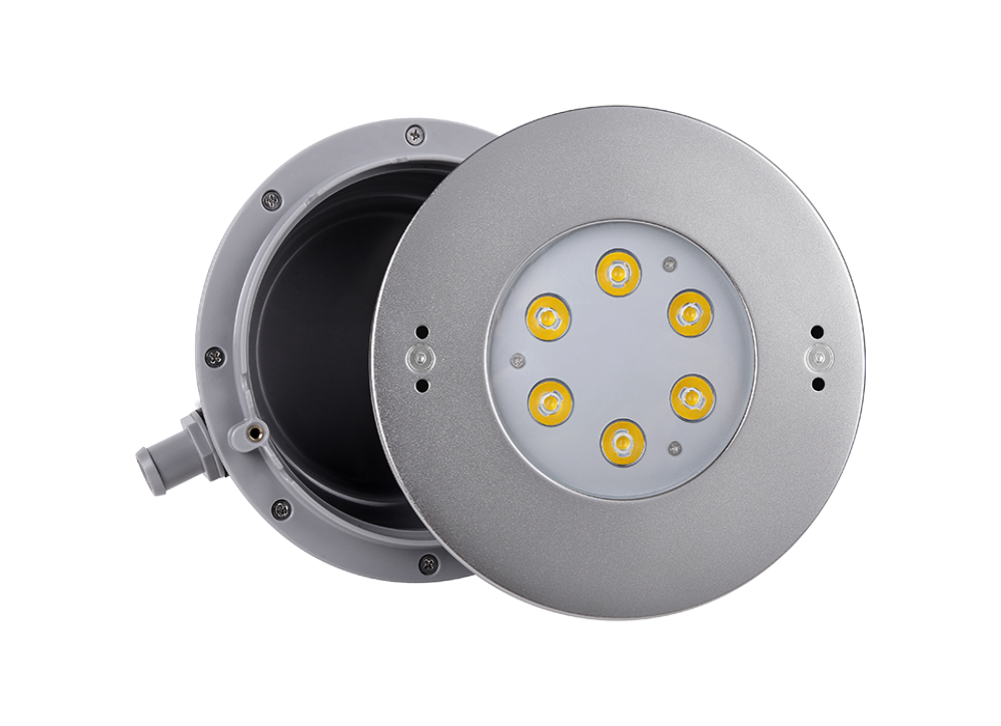 6W/12W Underwater light stainless steel SS316 with IP68 and cylindrical hood