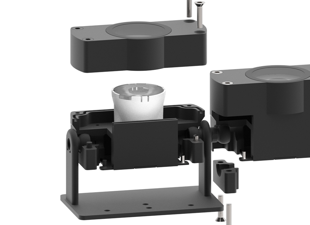 15W Modular 3D flexible LED exterior linear washer graze lighting system.