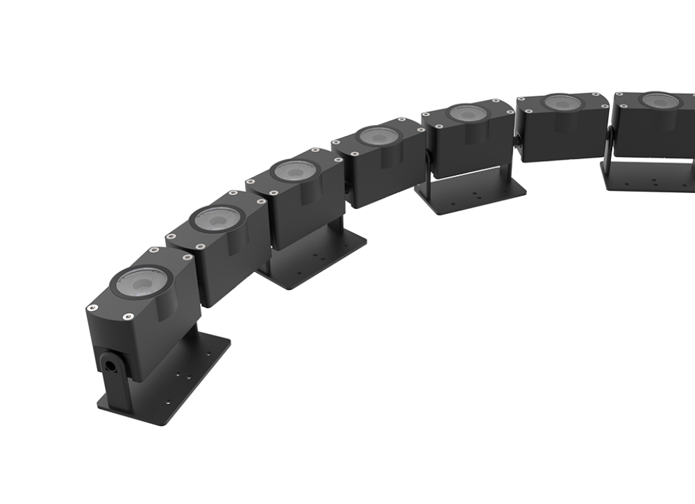 15W Modular 3D flexible LED exterior linear washer graze lighting system.