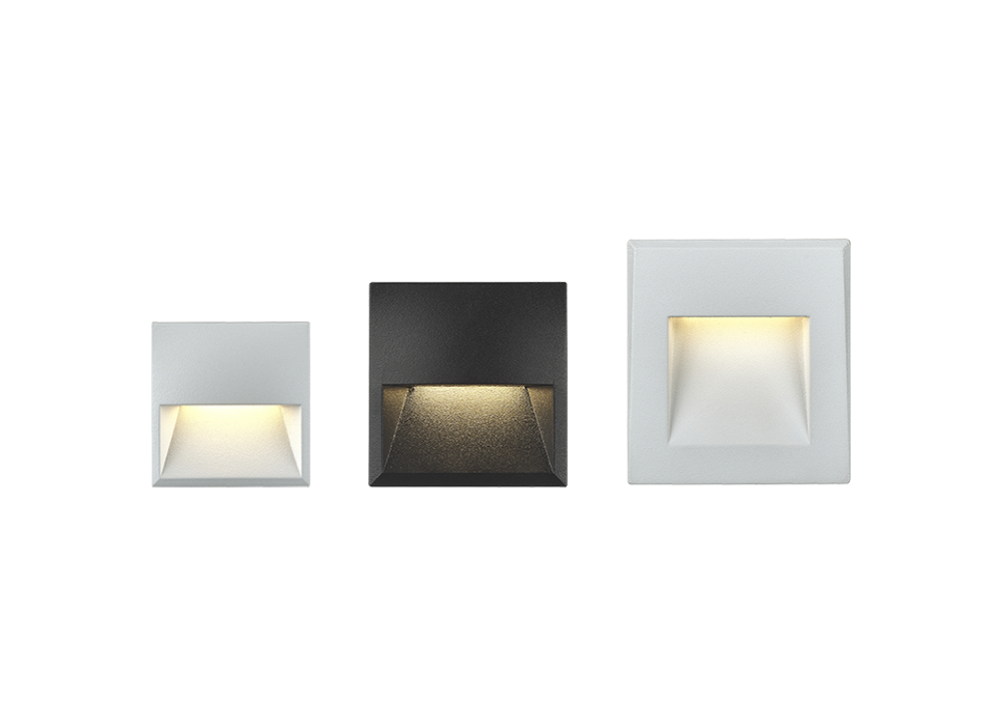 3W Nova series Step lights with square surface and IP65