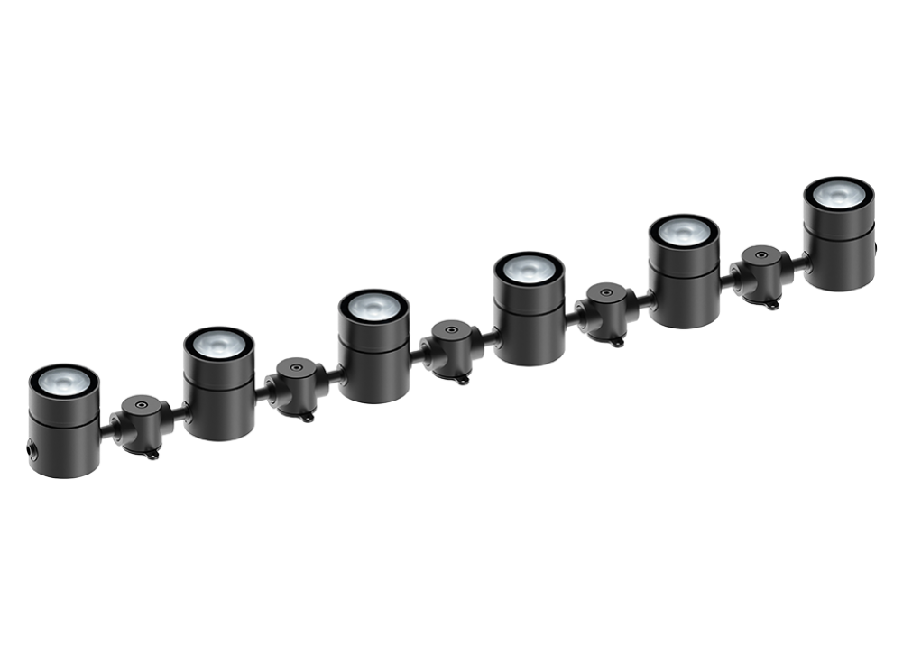 5W Modular 3D flexible LED exterior linear washer graze lighting system.