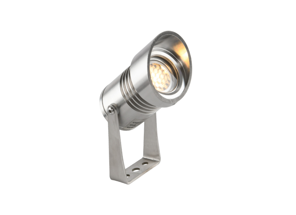 1W U型支架式LED水底LED水底泳池SPA池灯投射灯 （带遮光板） SS316 IP68