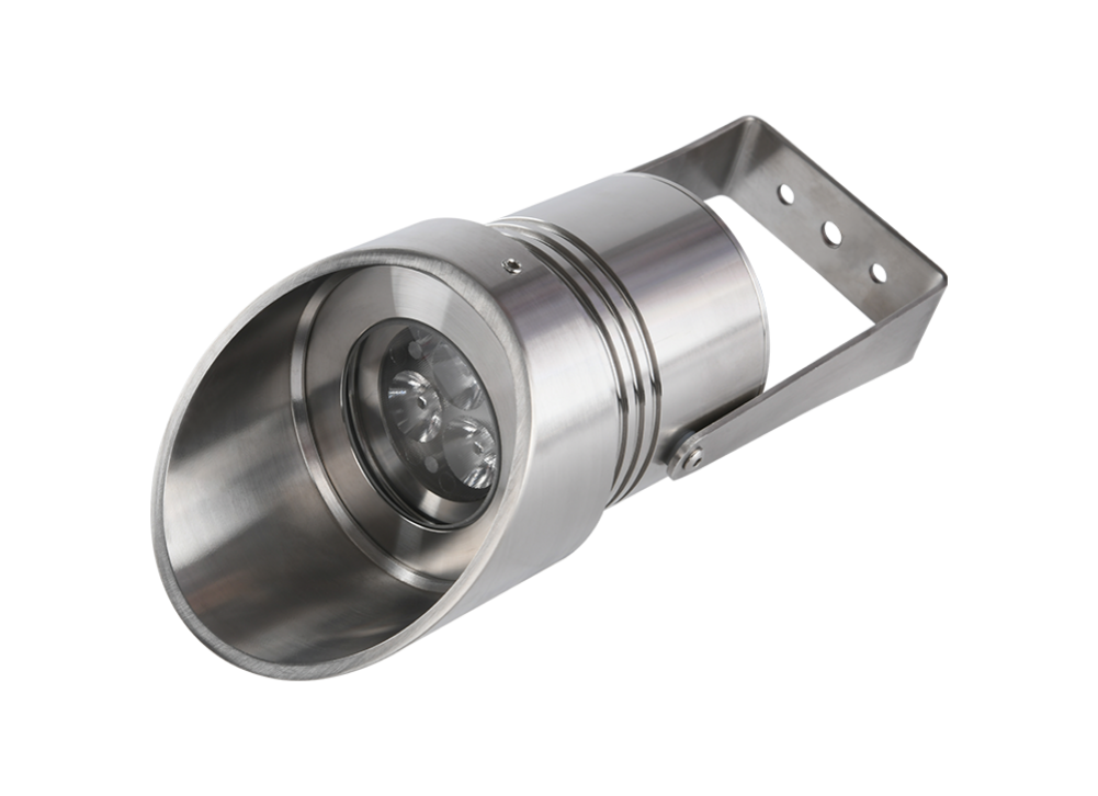 8W Underwater light stainless steel SS316 with IP68 and cylindrical hood