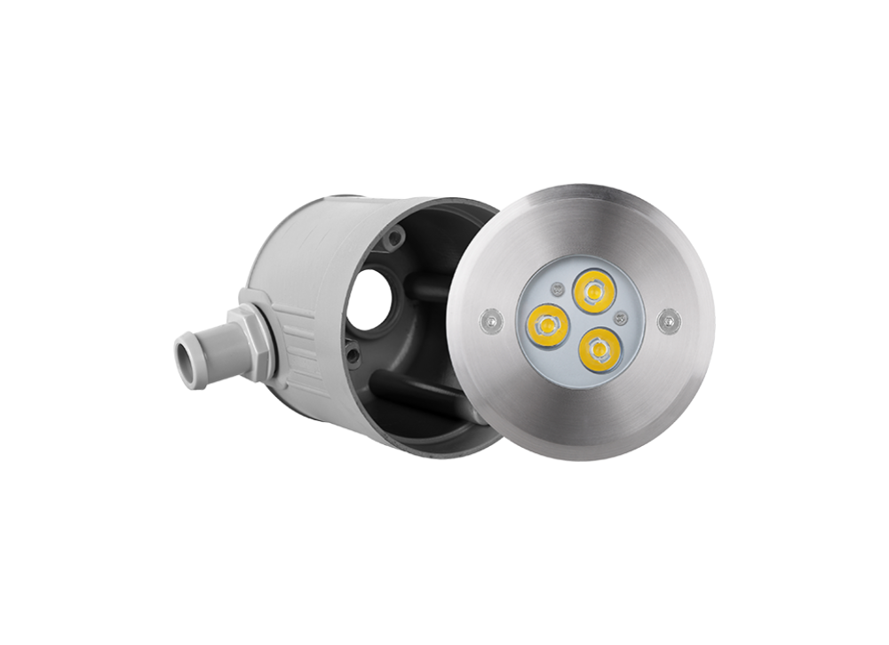 3W/6W Underwater light stainless steel SS316 with IP68 and cylindrical hood